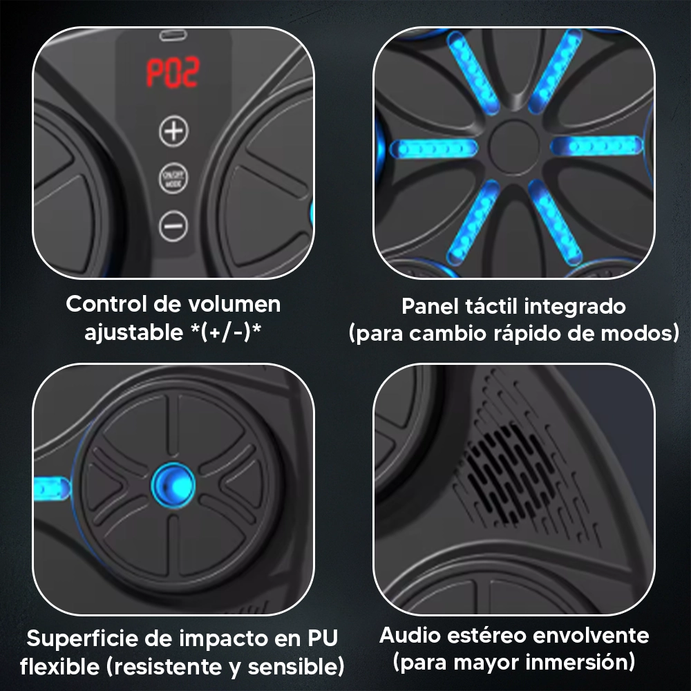 PulseBox™ – Máquina de Boxeo con Bluetooth y 9 Modos de Entrenamiento + Guantes de Regalo