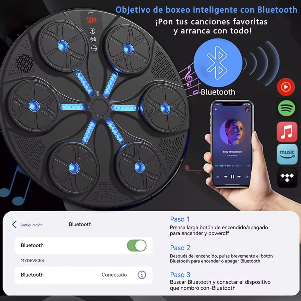 PulseBox™ – Máquina de Boxeo con Bluetooth y 9 Modos de Entrenamiento + Guantes de Regalo
